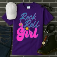 Retro Rock N Roll Girl Costume Tall T-Shirt