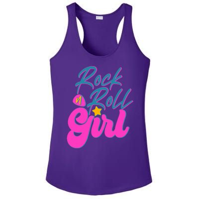 Retro Rock N Roll Girl Costume Ladies PosiCharge Competitor Racerback Tank