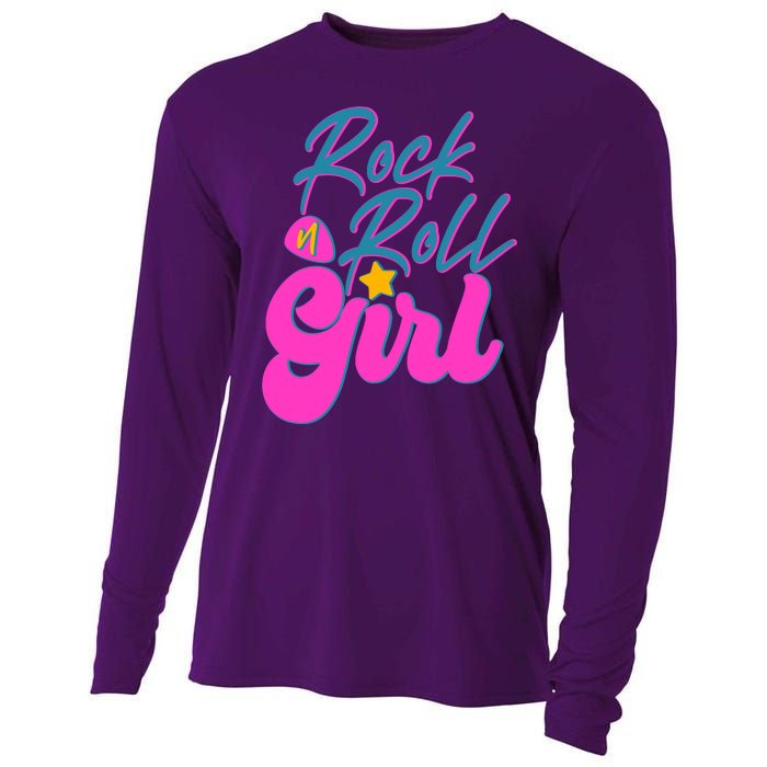 Retro Rock N Roll Girl Costume Cooling Performance Long Sleeve Crew