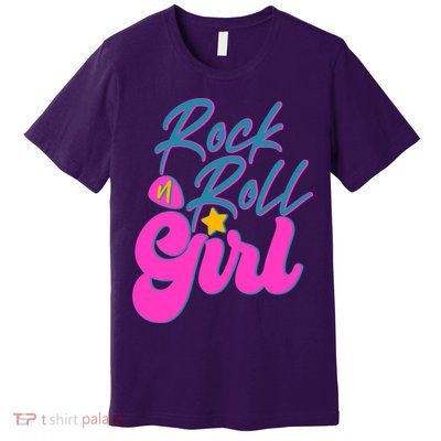 Retro Rock N Roll Girl Costume Premium T-Shirt