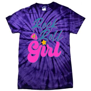 Retro Rock N Roll Girl Costume Tie-Dye T-Shirt