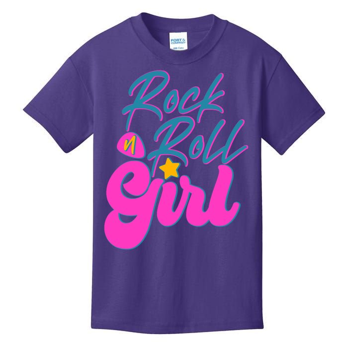 Retro Rock N Roll Girl Costume Kids T-Shirt