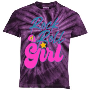 Retro Rock N Roll Girl Costume Kids Tie-Dye T-Shirt