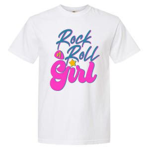 Retro Rock N Roll Girl Costume Garment-Dyed Heavyweight T-Shirt