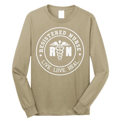 RN Registered Nurse Day Life Nurses Week Healthcare Nursing Long Sleeve Shirt