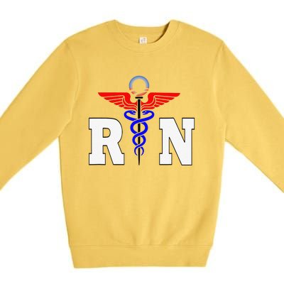 RN Registered Nurse Gift, Healthcare Professional, L Premium Crewneck Sweatshirt