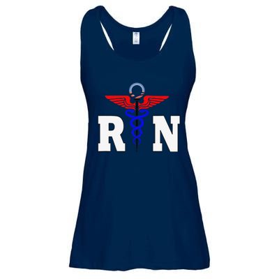 RN Registered Nurse Gift, Healthcare Professional, L Ladies Essential Flowy Tank