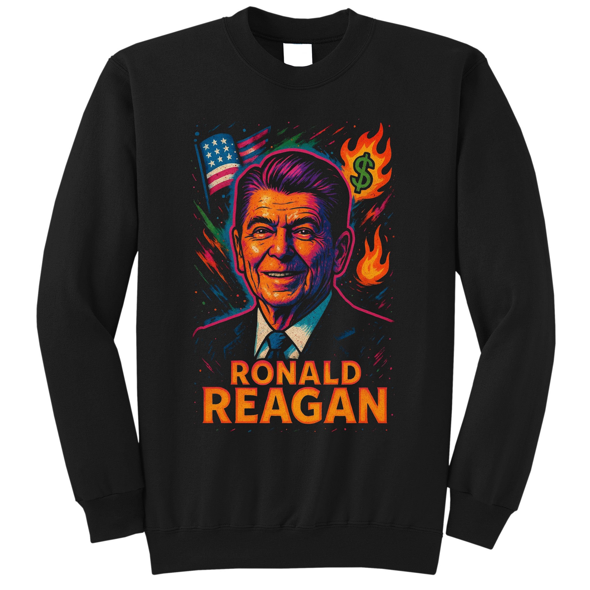 Ronald Reagan Neon Sweatshirt