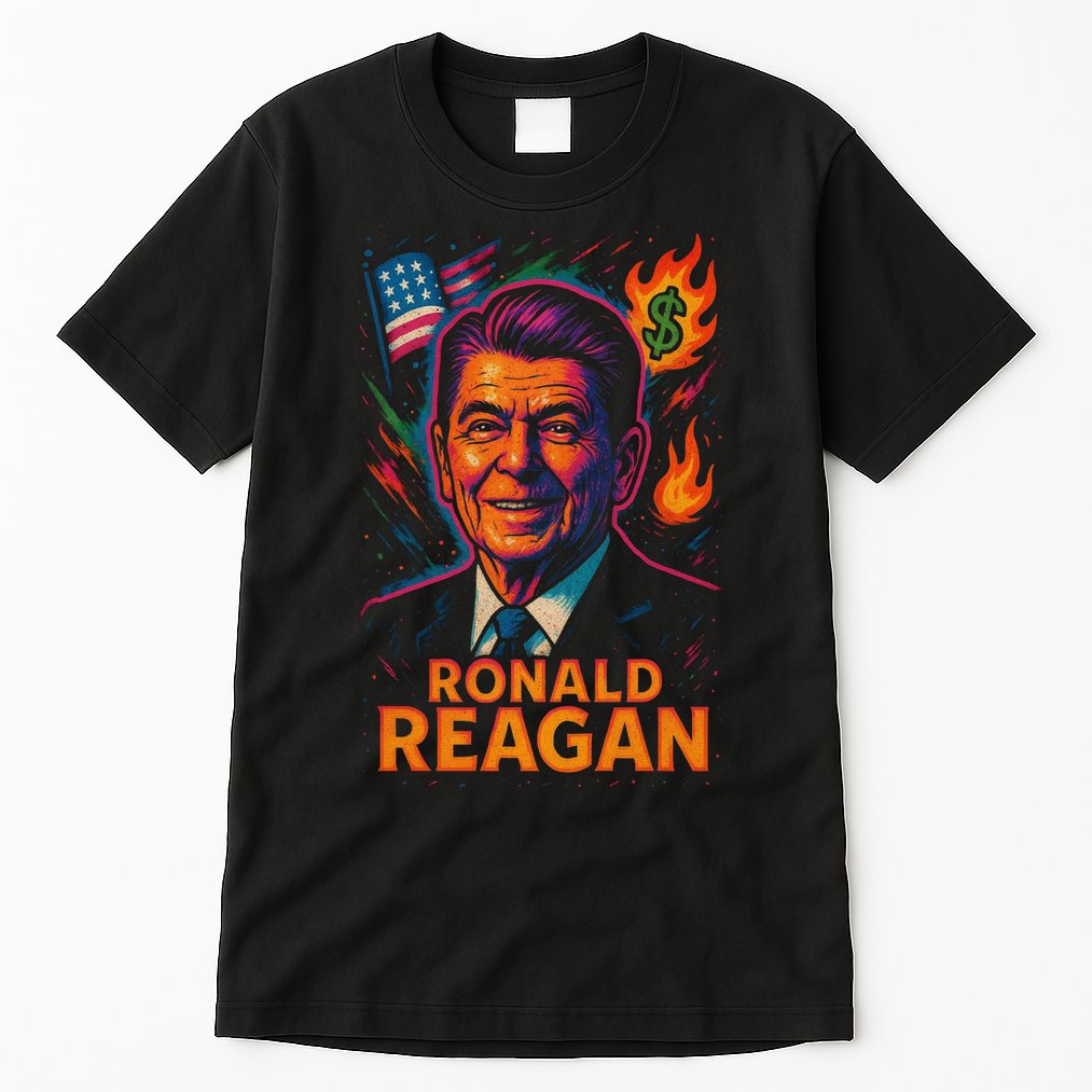 Ronald Reagan Neon Tall T-Shirt