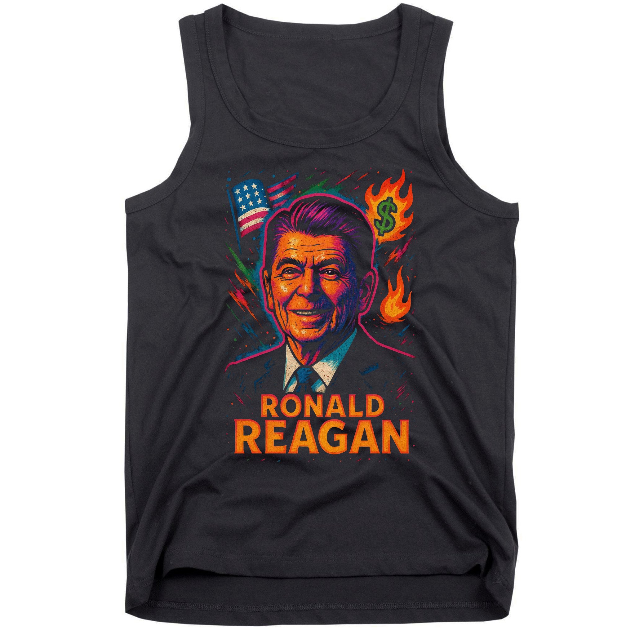 Ronald Reagan Neon Tank Top