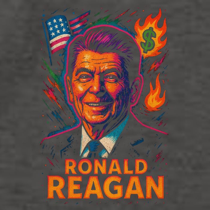 Ronald Reagan Neon Vector Backpack