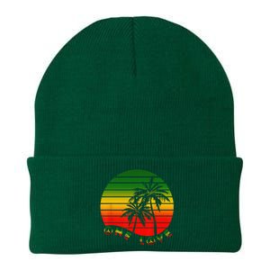 Rasta Reggae One Love Palms Reggaeton Rastafarian Pride Knit Cap Winter Beanie