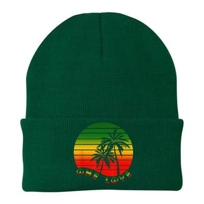 Rasta Reggae One Love Palms Reggaeton Rastafarian Pride Knit Cap Winter Beanie