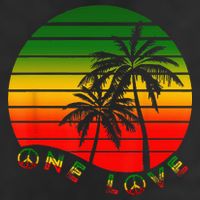 Rasta Reggae One Love Palms Reggaeton Rastafarian Pride Cool Comfort Performance Bucket Hat