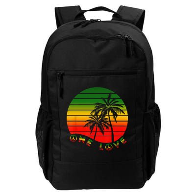 Rasta Reggae One Love Palms Reggaeton Rastafarian Pride Backpack