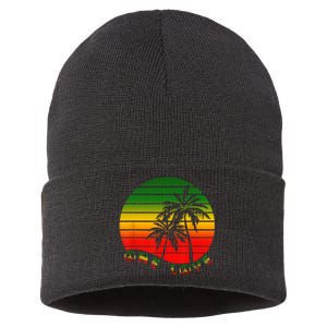 Rasta Reggae One Love Palms Reggaeton Rastafarian Pride Sustainable Knit Beanie