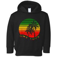 Rasta Reggae One Love Palms Reggaeton Rastafarian Pride Toddler Hoodie