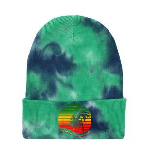 Rasta Reggae One Love Palms Reggaeton Rastafarian Pride Tie Dye 12in Knit Beanie