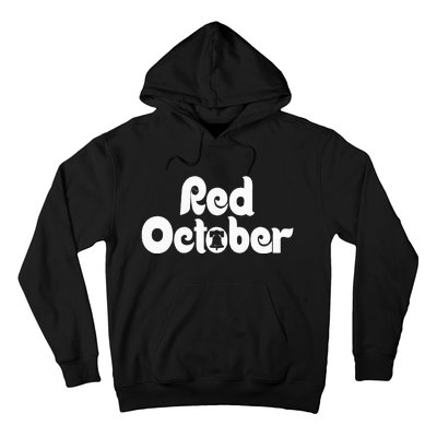 Retro Red October Philly Philadelphia Vintage Hoodie