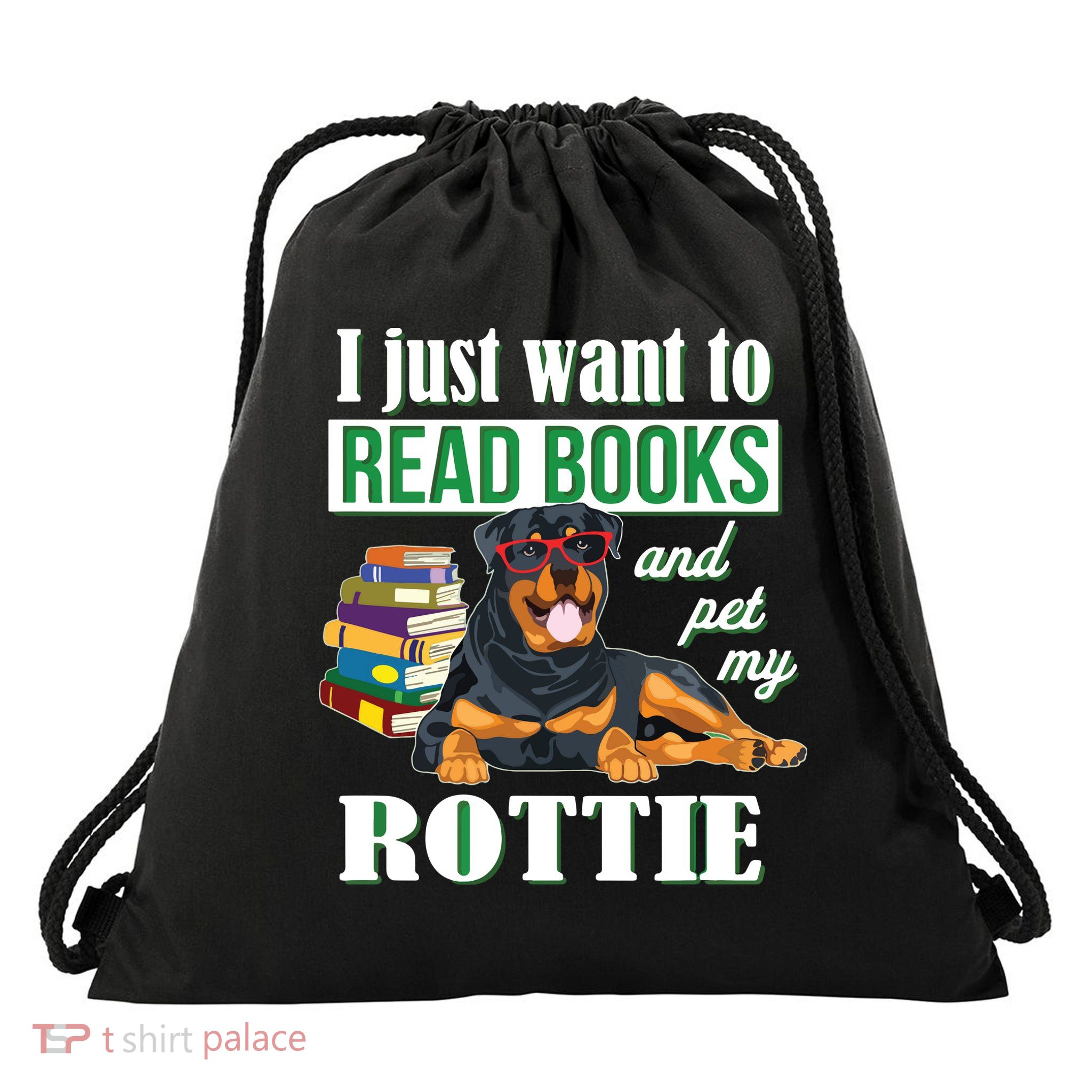 Rottweiler Drawstring Bag