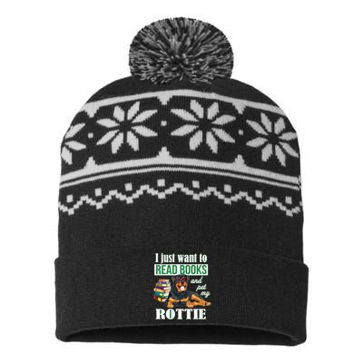 Rottweiler USA-Made Snowflake Beanie