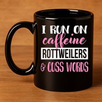 Rottweiler 11oz C Handle Ceramic Mug