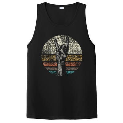 Retro Rock On Hand Horns For Rock And Roll Music Lovers PosiCharge Competitor Tank