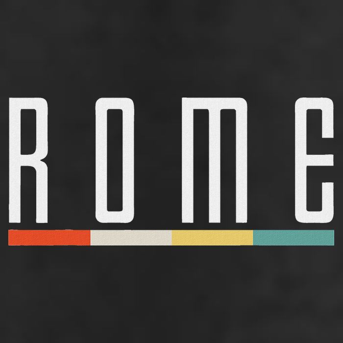 Rome 7 Panel Mesh Trucker Snapback Hat