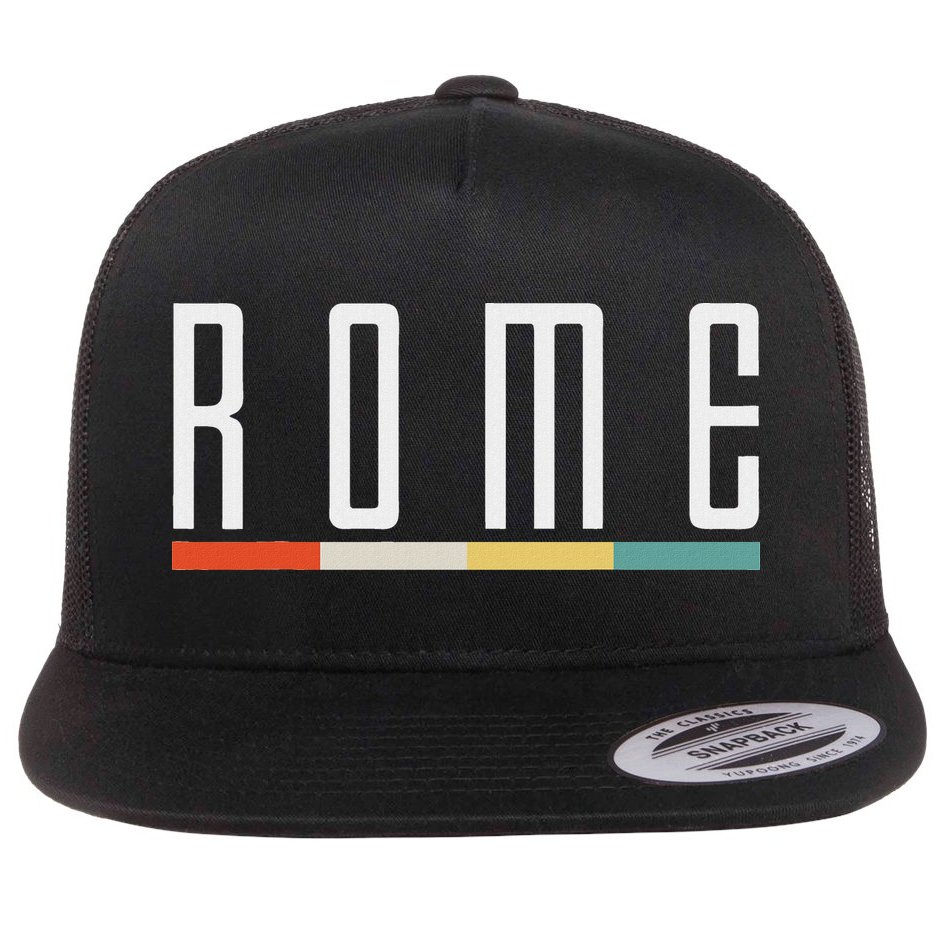 Rome Flat Bill Trucker Hat