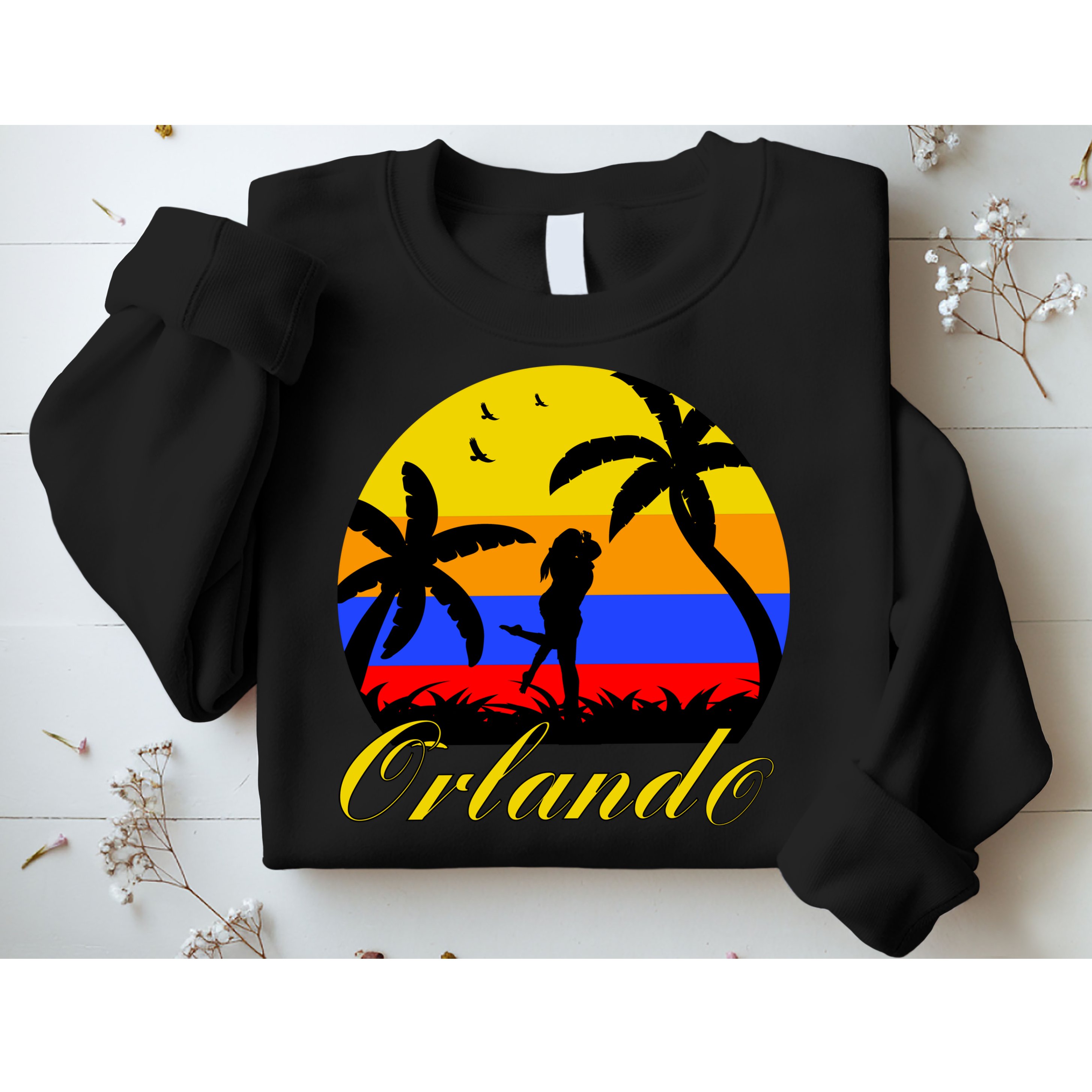 Retro Romantic Orlando Sunset Sweatshirt