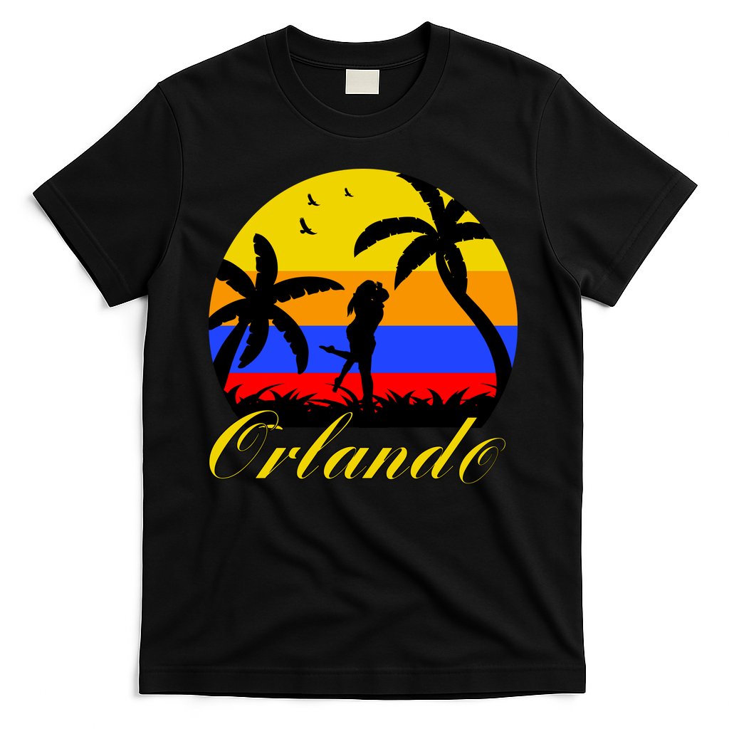 Retro Romantic Orlando Sunset T-Shirt