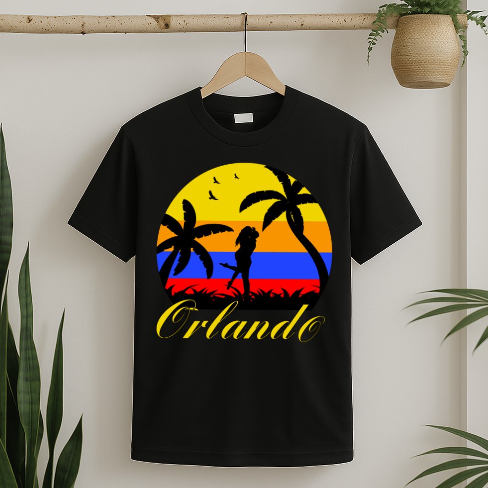 Retro Romantic Orlando Sunset T-Shirt