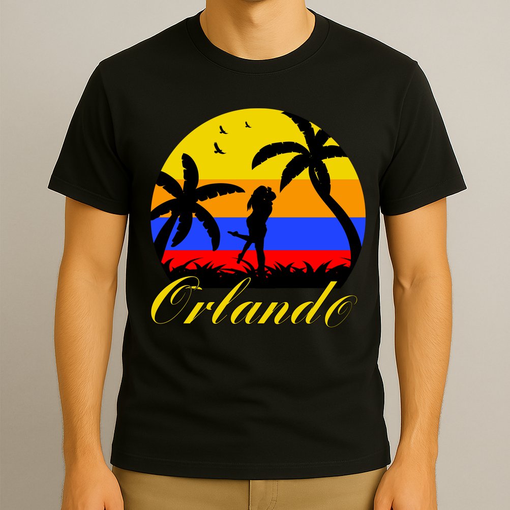 Retro Romantic Orlando Sunset T-Shirt