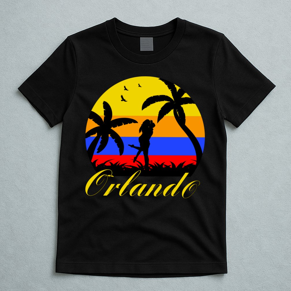 Retro Romantic Orlando Sunset T-Shirt