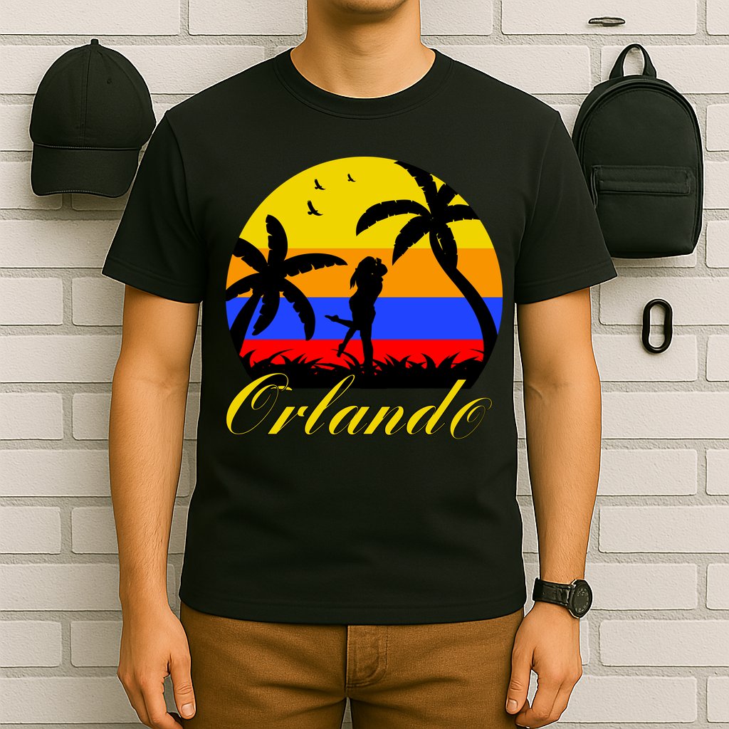 Retro Romantic Orlando Sunset T-Shirt