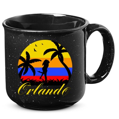 Retro Romantic Orlando Sunset 15oz Campfire Ceramic Mug