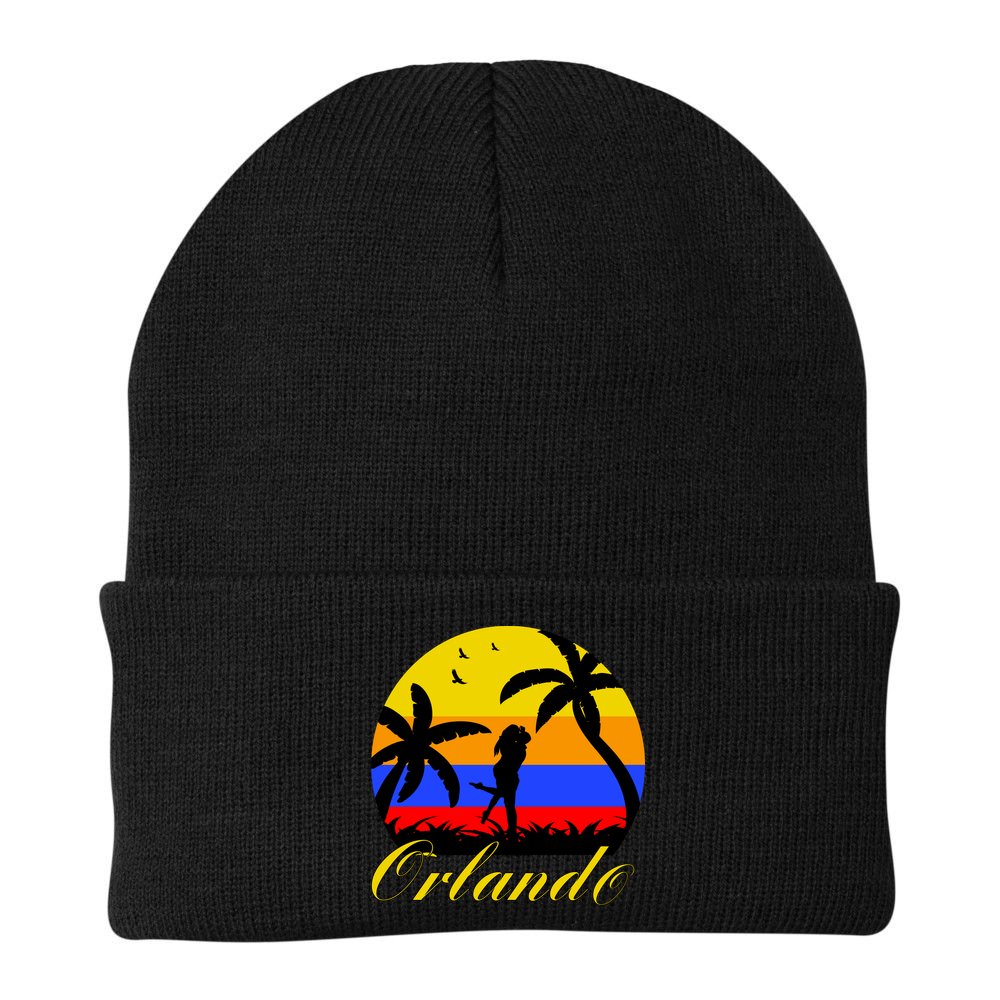 Retro Romantic Orlando Sunset Beanie
