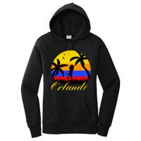 Retro Romantic Orlando Sunset Women's Pullover Hoodie