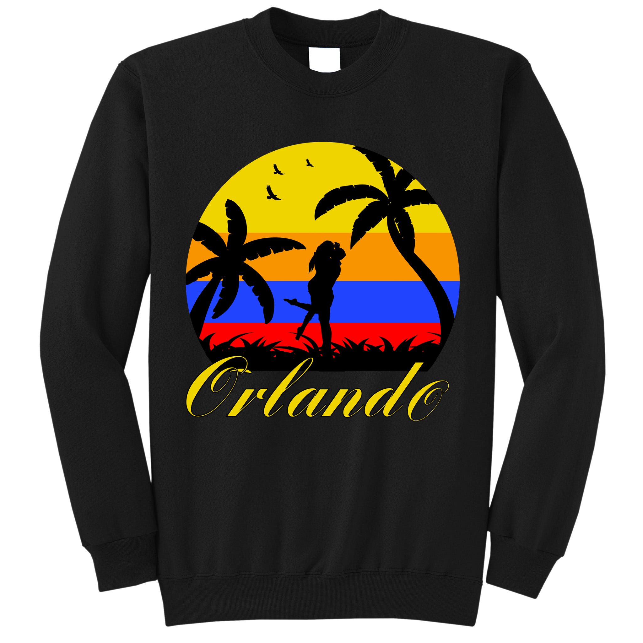 Retro Romantic Orlando Sunset Tall Sweatshirt