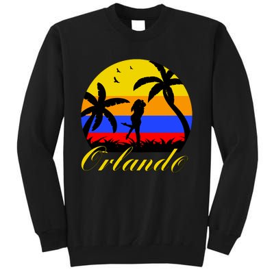 Retro Romantic Orlando Sunset Tall Sweatshirt