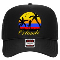 Retro Romantic Orlando Sunset Trucker Hat