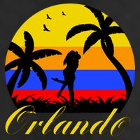 Retro Romantic Orlando Sunset Trucker Hat