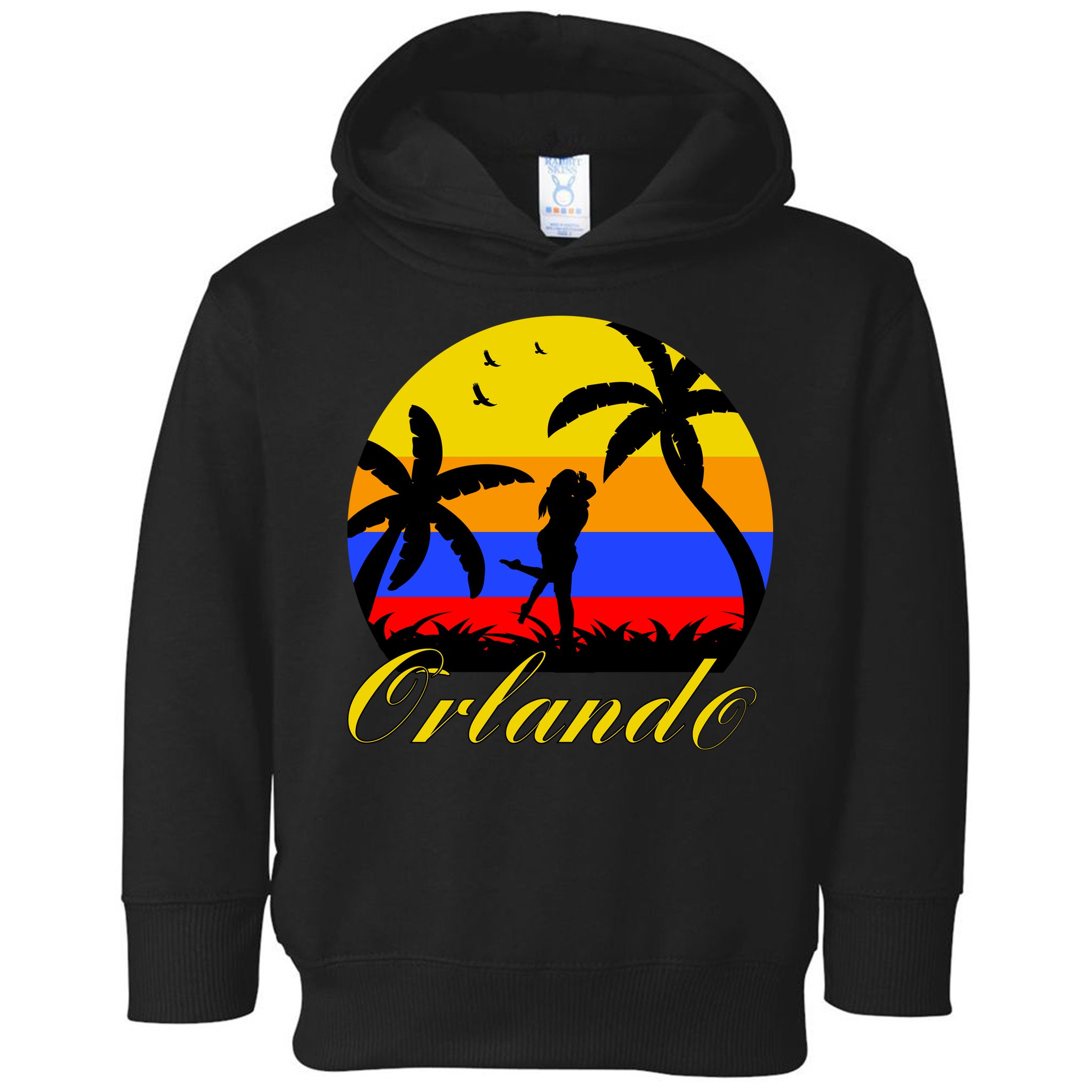 Retro Romantic Orlando Sunset Toddler Hoodie