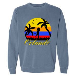 Retro Romantic Orlando Sunset Garment-Dyed Sweatshirt