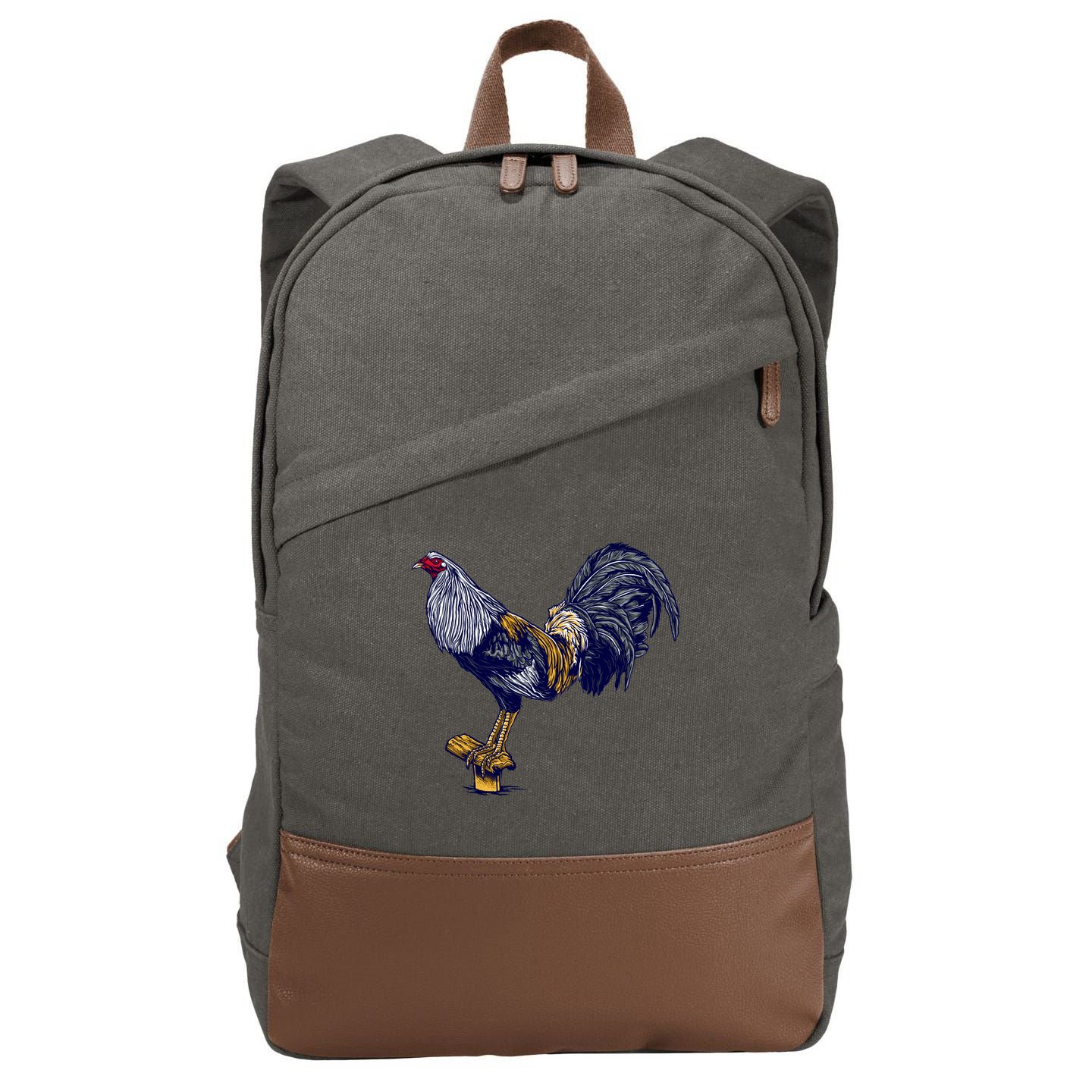 Rooster Cotton Canvas Backpack
