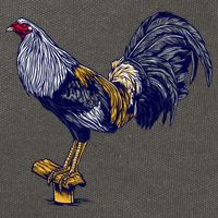 Rooster Cotton Canvas Backpack