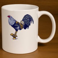 Rooster 11oz C Handle Ceramic Mug