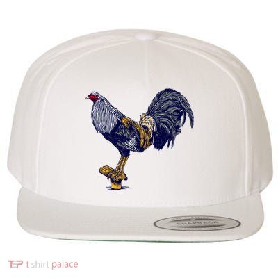 Rooster Wool Snapback Cap