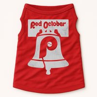 Retro Red October Philly_ Philadelphia Vintage Fan Baseball Doggie Tank