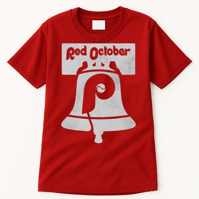 Retro Red October Philly_ Philadelphia Vintage Fan Baseball Tall T-Shirt